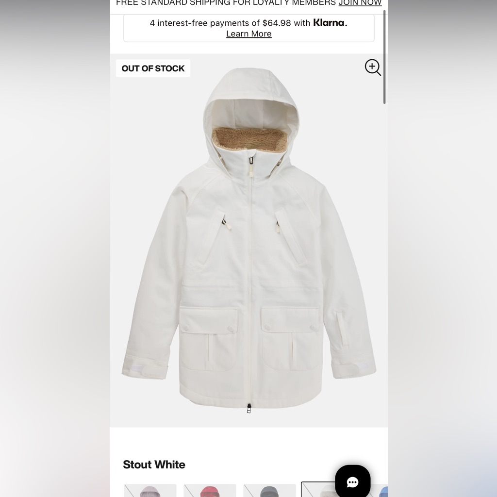 Women's Burton Prowess Jacket In Color Stout White